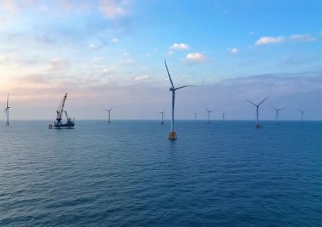 中国水深最深海上风电项目并网发电