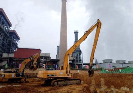 广西百色电厂项目＃2冷却塔环基土方开挖