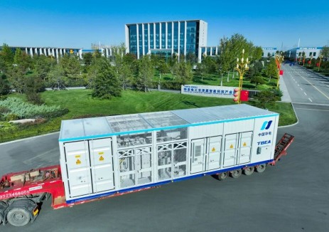 行业首套110千伏<em>海上光伏</em>箱式变电站发运