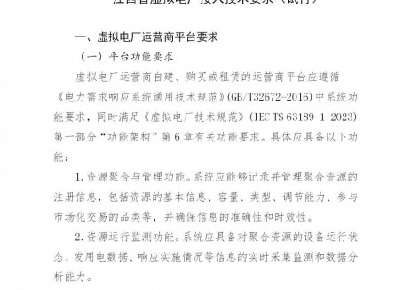江西省虚拟电厂建设运营工作指南：虚拟电厂以报量报价方式参与竞价