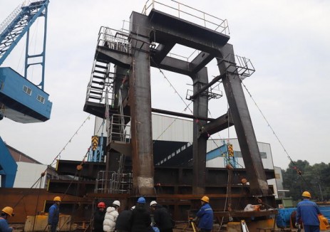 重庆云阳建全抽水蓄能电站门机通过验收