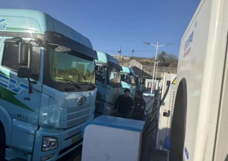 山西临汾旧县重卡充电站充电量显著提升