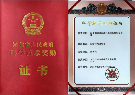 涉及抽水蓄能！三峡发展公司3项成果斩获省部级科技奖项