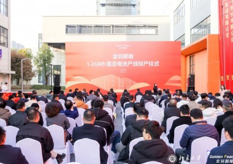 金羽新能1.2GWh固态电池产线正式投产