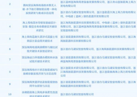 浙能集团获批12项省深远海风电重大科技专项项目