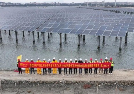 华润电力莆田北岸经济开发区忠门A区100MW渔光互补光伏电站顺利并网