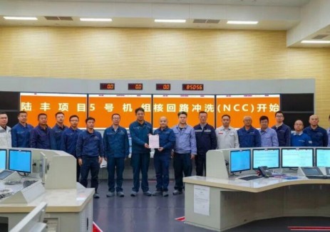 陆丰核电5号机组核回路冲洗启动