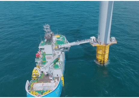 上海振华重工集团国产首台主动波浪补偿栈桥引领海上风电运维新时代