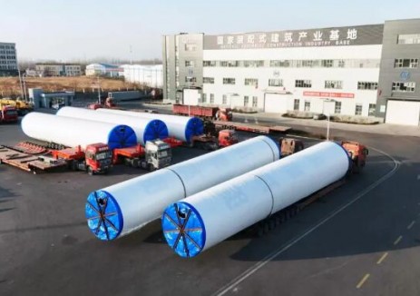 山西钢构科工助力多项风电塔筒项目建设提质增效