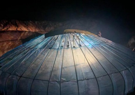 大唐青灰岭风电项目风机基础全部浇筑完成