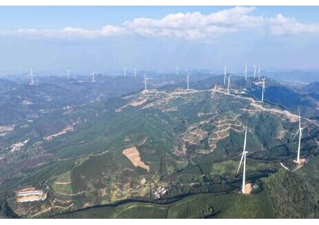 广西田东印茶新发风电场项目实现全容量并网发电