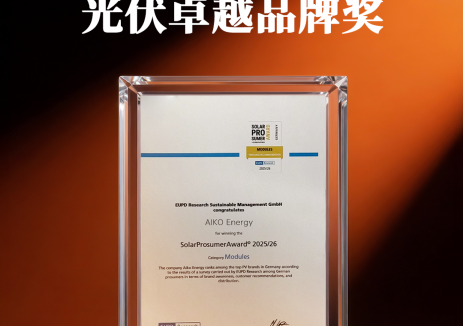 荣耀时刻！爱旭斩获EUPD光伏卓越品牌奖