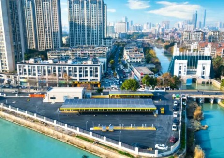 浙江湖州市南华路超级充电站即将上线，构建光储充一体化示范场站