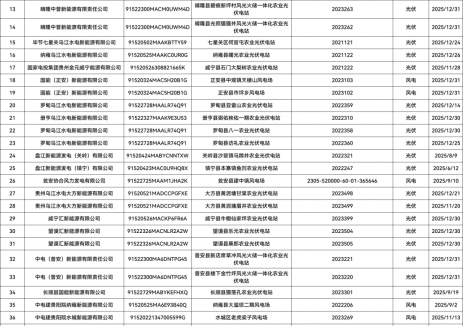 贵州启动2025增量新能源项目竞价：风光上下限0.19/0.25~0.35元/度