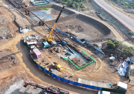 大唐儋州海上风电项目二场址定向钻施工首回路管道顺利回拖