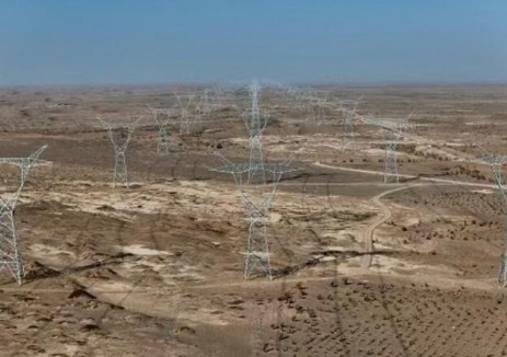 甘肃武威北(绿洲)750千伏输变电工程线路工程2标段全线贯通