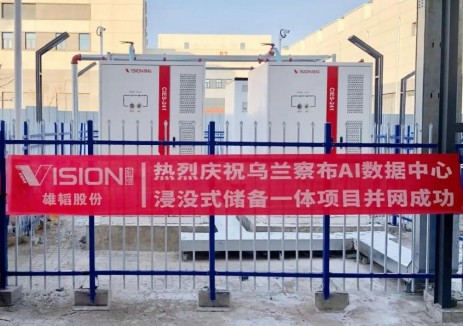 携手互联网巨头，雄韬股份AIDC浸没式储备一体项目成功并网！