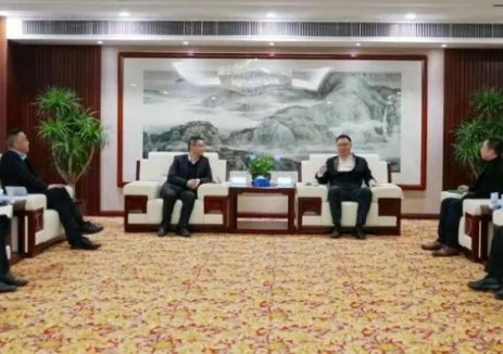 中国民生银行拉萨分行党委书记、行长王世庆一行莅临广东水电二局洽谈交流