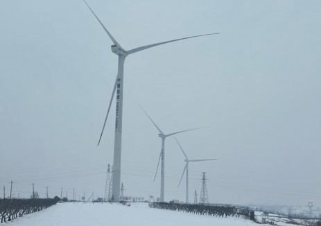 河南叶县风电项目迎战冰雪实现发电量单日再突破