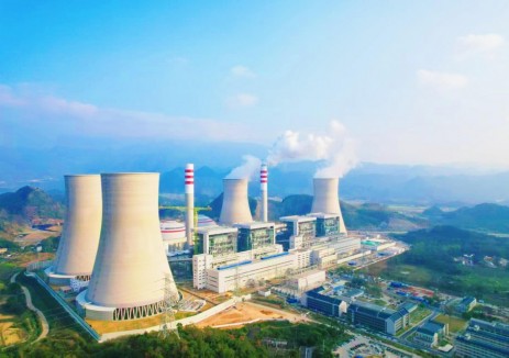 中国能建广东火电的承建的国能清远电厂二期2台1000兆瓦扩建工程项目4号机组并网