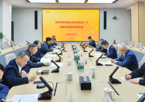 王胜民与华润电力中西大区党委书记、总经理张小宇会谈交流