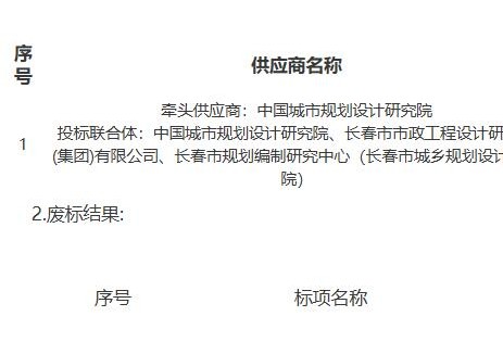 中标｜吉林省长春市城市地下管网管廊及设施建设改造实施方案中标公告