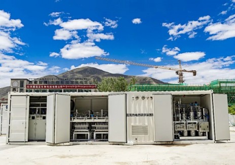 锋华氢能西藏达孜工业园区兆瓦级PEM氢氧热电联供系统完成交付安装