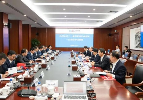 倪真与三一集团董事长唐修国会谈