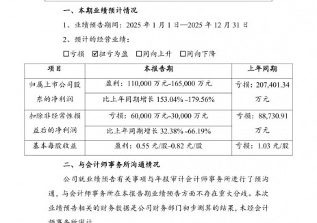 赣锋锂业预计2025年净利润同比增长153.04%至179.56%