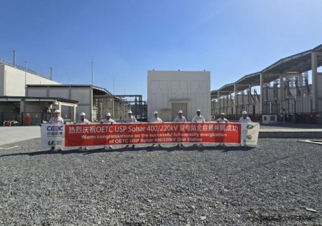 中国能建山西院阿曼子公司400千伏总变电站项目实现全容量送电