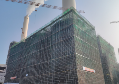 中国能建广电工程局承建的汕尾电厂二期三标段项目灰库结构顺利封顶