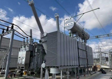 保变电气承揽中国出口欧盟最大变压器订单首台产品顺利投运！