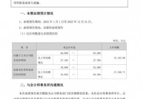 永太科技预计2025年全年净亏损2560万元—4860万元