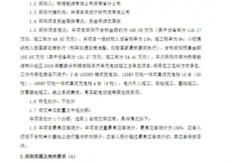 招标 | 铁塔能源湖南株洲地区2026年戴家岭和银城路东汽车充电站施工总承包项目询比（比选）公告