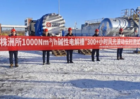 行业首家！中车株洲所1000标方碱性电解槽完成第三方风