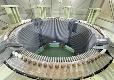 湖南平江抽蓄电站末台（4号）机组定子通过铁损试验