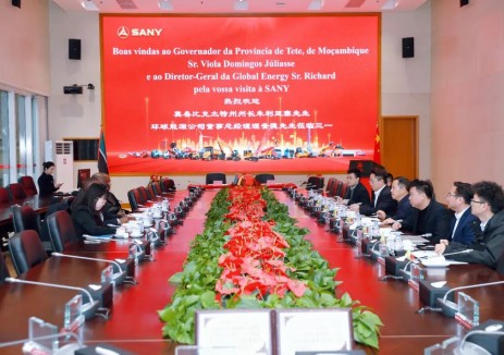 三一集团与莫桑比克太特省会谈，携手开启绿能矿业新篇！