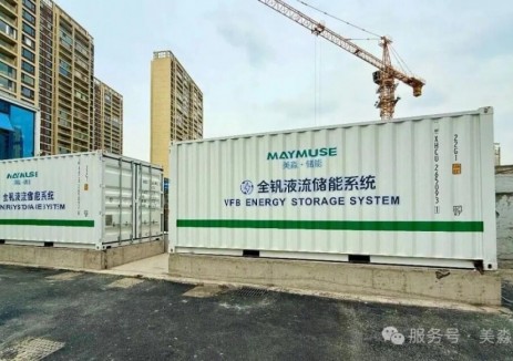 128kW/896kWh！美淼储能以全钒液流电池储能技术为核心的光储充一体化智慧场站竣工投运