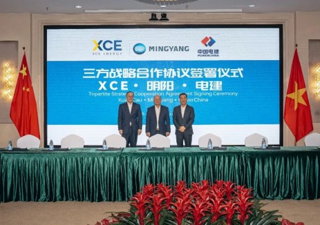 明阳携手XCE能源、中国电建达成6GW零碳能源项目 促进