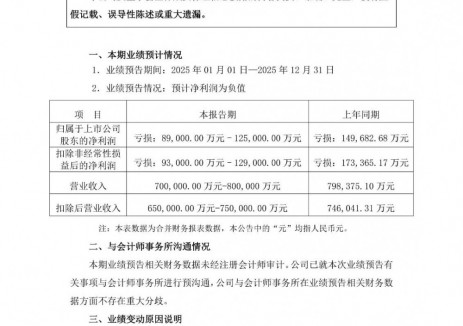 全年亏损8.9-12.5亿！储能龙头发布业绩预告！