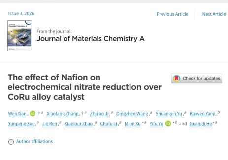 国家能源集团低碳院在电化学合成氨领域取得重要研究进展