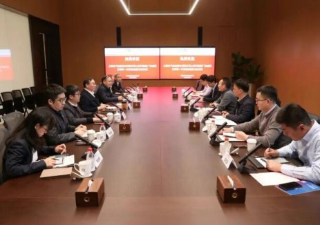 中国能建中电工程华东院周毅与上海电气电站设备有限公司上海汽轮机厂总经理王明军座谈交流