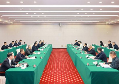 国家电网与新疆维吾尔自治区党委政府举行会谈