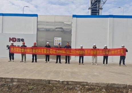 泰興梅蘭新材料有限公司46.44MW/90.2862MWh用戶側儲能電站項目并網<em>成功</em>