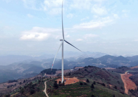 国家电投贵州金元瓮安县白马顶分散式风电场项目全容量并网
