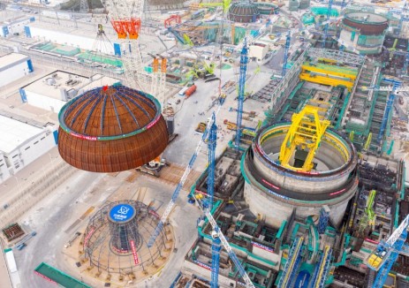 华龙一号再“加冕”！漳州核电3号机组内穹顶吊装成功