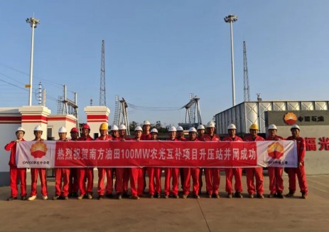 中国石油首个10万千瓦大型农光互补项目成功并网发电