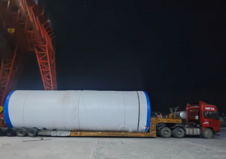 中国电建四局装备长治公司承制河北衡水景县项目首套塔筒顺利发货