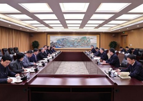 国家电网张文峰总经理与上海电力大学党委书记宋来、校长顾春华举行会谈