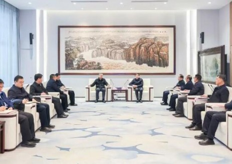 陕西省应急管理厅党委书记、厅长李雄斌一行到陕煤集团调研座谈